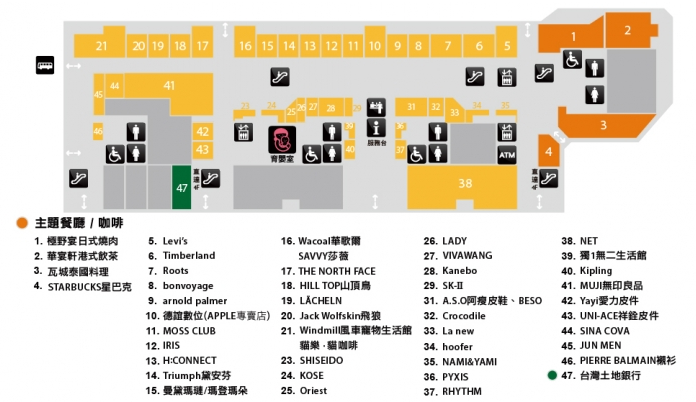 台北買保養品-樓層平面圖